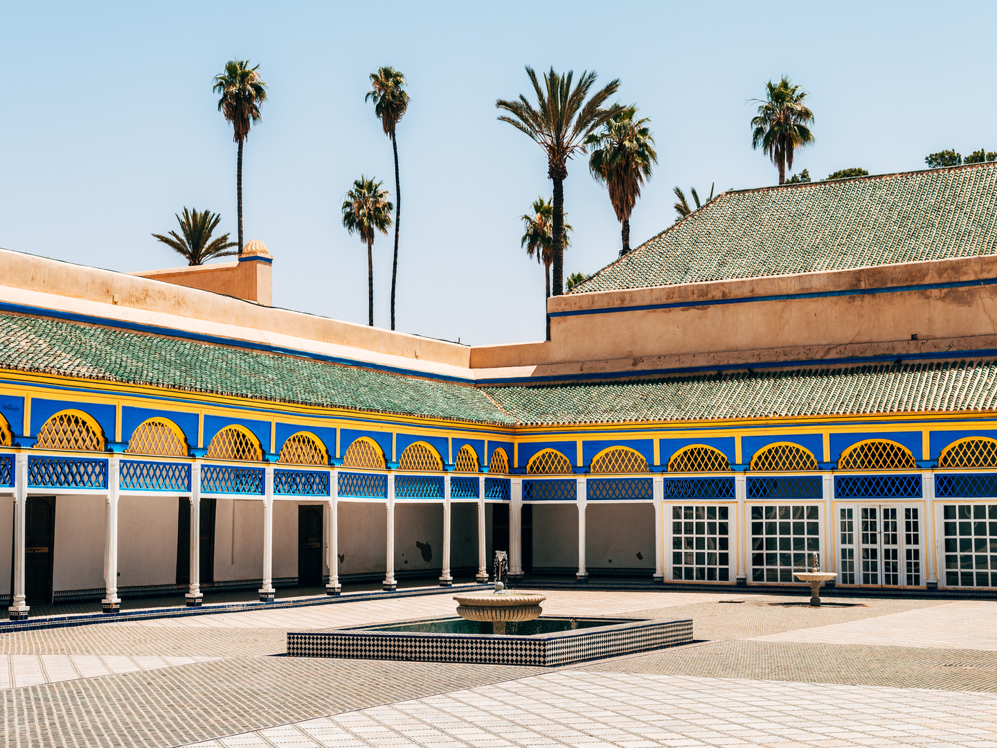 Colo pour ados à Marrakech, Maroc. Visite du magnifique Palais de la Bahia.